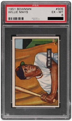 1951 Bowman Willie Mays Rookie Card