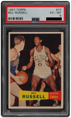 1957 Topps Bill Russell Rookie Card
