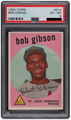 1959 Topps Bob Gibson Rookie Card