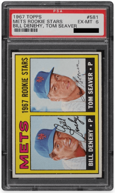 1967 Topps Mets Rookie Stars Tom Seaver Card