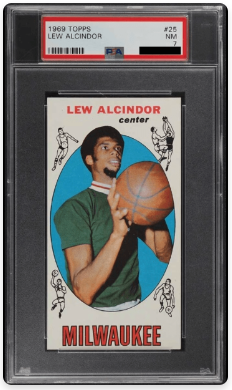 Lew Alcindor 1969 Topps Rookie Card